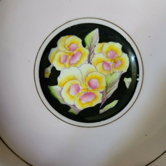 Paragon Double Warrant Pink Teacup and Saucer with Hand-Painted Pansies c1940s B - Picture 6 of 9